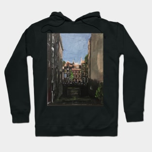 Amsterdam, Canal Houses In Soft Light Hoodie